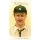 WILLS, Prominent Australian and English Cricketers, 2nd series, 51-73, complete, grey captions,
