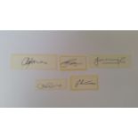 CRICKET, New Zealand autographs, inc. Players Taking 200 Test Wickets card signed by Hadlee; Players