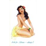 ALLMAN, Pin-Up Girls, complete, numbered & unnumbered, Ask For Allman Always, corner crease (1), G
