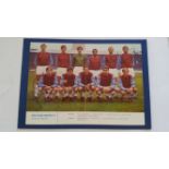 FOOTBALL, autograph selection, inc. white cards, newspaper cut outs, trading cards; Bobby Moore,