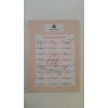 CRICKET, autograph selection, inc. Lancashire CCC 2000 autograph sheet (24 signatures), Atherton,