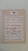 CRICKET, autograph selection, inc. Lancashire CCC 2000 autograph sheet (24 signatures), Atherton,