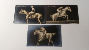 HORSE RACING, postcard selection, inc. fantasy horse postcards, Grand Prix, Primo Premio & Un Beau