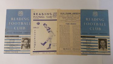 FOOTBALL, Reading home programmes, mainly late 1940s, inc. Port Vale (2), Northampton Town,