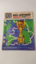 FOOTBALL, World Cup 1966, souvenir programme, some annotation to inside pages with squads &