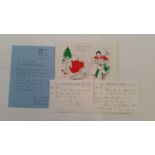 CRICKET, signed correspondence, inc. note cards, letters, Christmas card, memorandum; Chris Cowdrey,