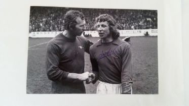 FOOTBALL, signed b/w photos, inc. Jim Montgomery, signed in blue ink; Ronnie Boyce (b/w photograph