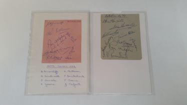 FOOTBALL, Notts County signed selection, inc. 1950s team album page, Chatham, Southwell, Johnston,