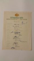 CRICKET, Australian Coronation Tour to England 1953, official Australian Board of Control