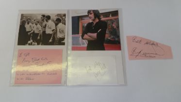 FOOTBALL, signed selection, inc. white card by George Best, corner-mounted beneath posed colour