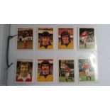 PANINI, FOOTBALL 73, Manchester United Players, numbers 207-221 with one caricature (no. 202),