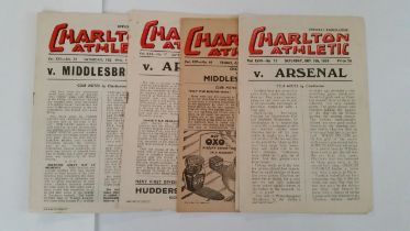 FOOTBALL, Charlton Athletic, inc. programmes (6), 1946-1953; booklets (2), Don Welsh & Lets Talk