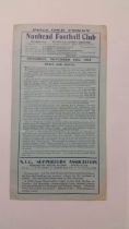 FOOTBALL, Nunhead home programme, v Leytonstone 1934, horizontal fold, near G