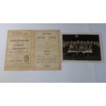 FOOTBALL, Barnet selection, inc. programmes v Finchley 1946 & v Leyton 1949; team photo 1944-45