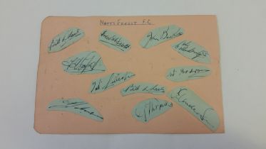 FOOTBALL, Nottingham Forest autographs, 1951-52 season, inc. Scott, Ardron, Thomas, Anderson,