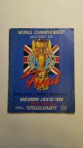 FOOTBALL, 1966 World Cup official programme, original issue, no ink annotation, some corner creases,