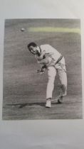 CRICKET, signed Sir Gary Sobers black & white press photograph, in black ink, 7.5 x 9.75, from the