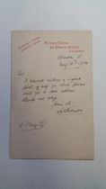 BILLIARDS, signed personal correspondence, inc. letter dated 10th May 1904 from H W Stevenson on