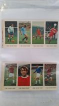 LYONS MAID, Soccer Stars 1970, 18 cards on five Proof sheets, inc. Francis Lee, Roger Hunt etc., G