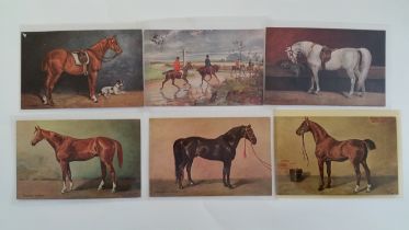HORSE RACING, postcard selection, inc. mainly German issues, set of 6 showing horses, Trafford,