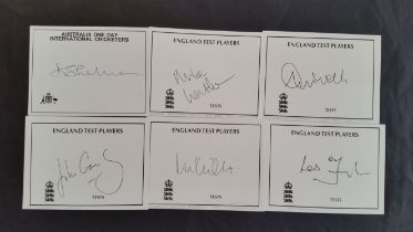 CRICKET, international player signatures, mainly England Test Players, inc. Andrew Smith, Robert '