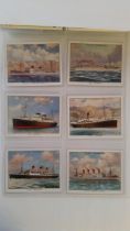 WILLS, complete (2), large, inc. Famous British Liners 1st & 2nd, G to VG, 60