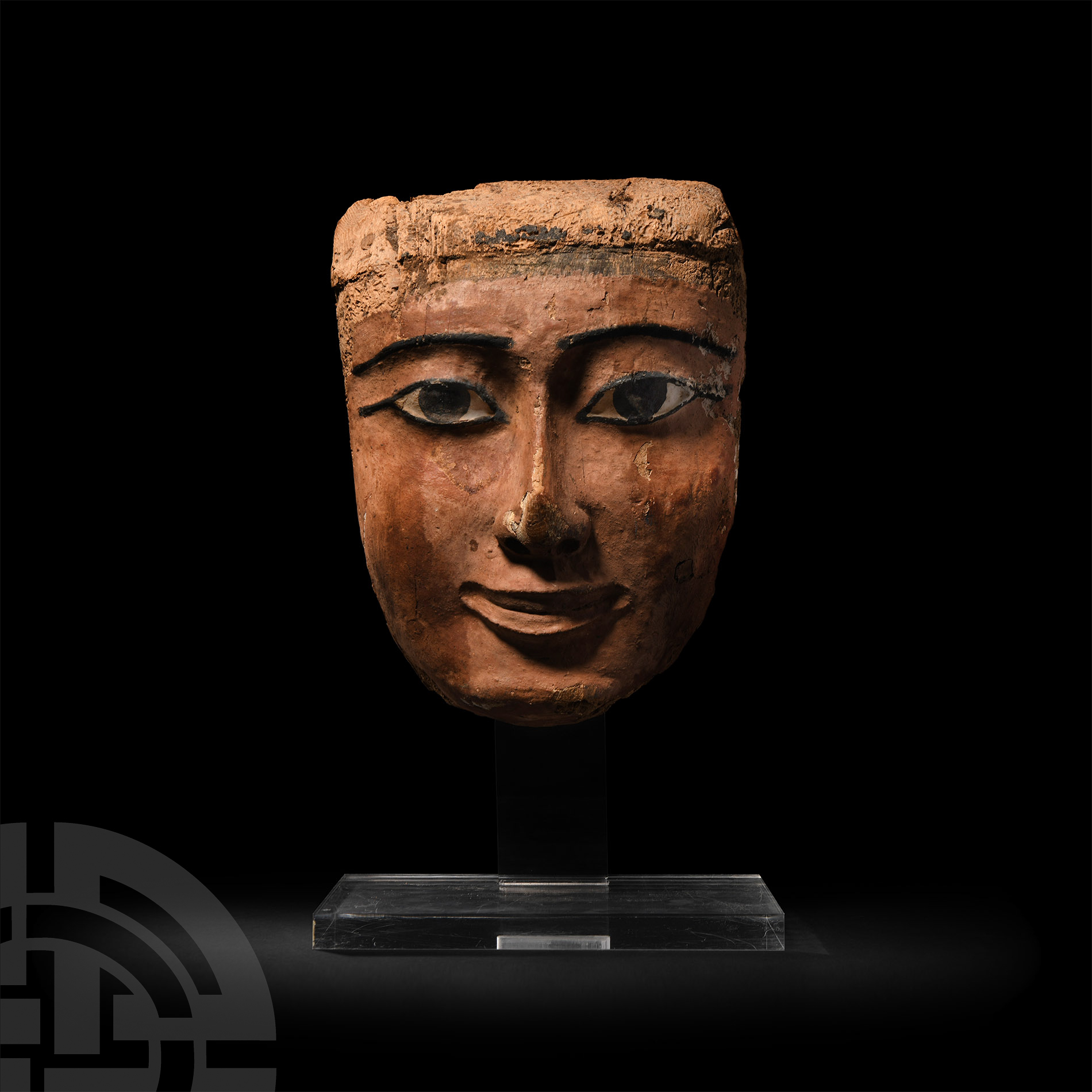 Egyptian Wooden Painted Mask