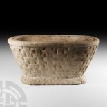 Post Medieval Marble Basket