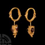 Roman Gold Earring Pair