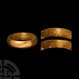 Post Medieval Gold 'A Friends Gift' Posy Ring