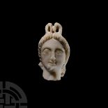 Graeco-Parthian Marble Head of a Divinity