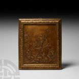 Post Medieval Copper Plaque with Resurrection Scene