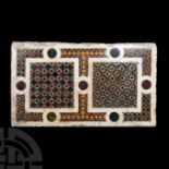 Large Byzantine Cosmatesque Mosaic Panel