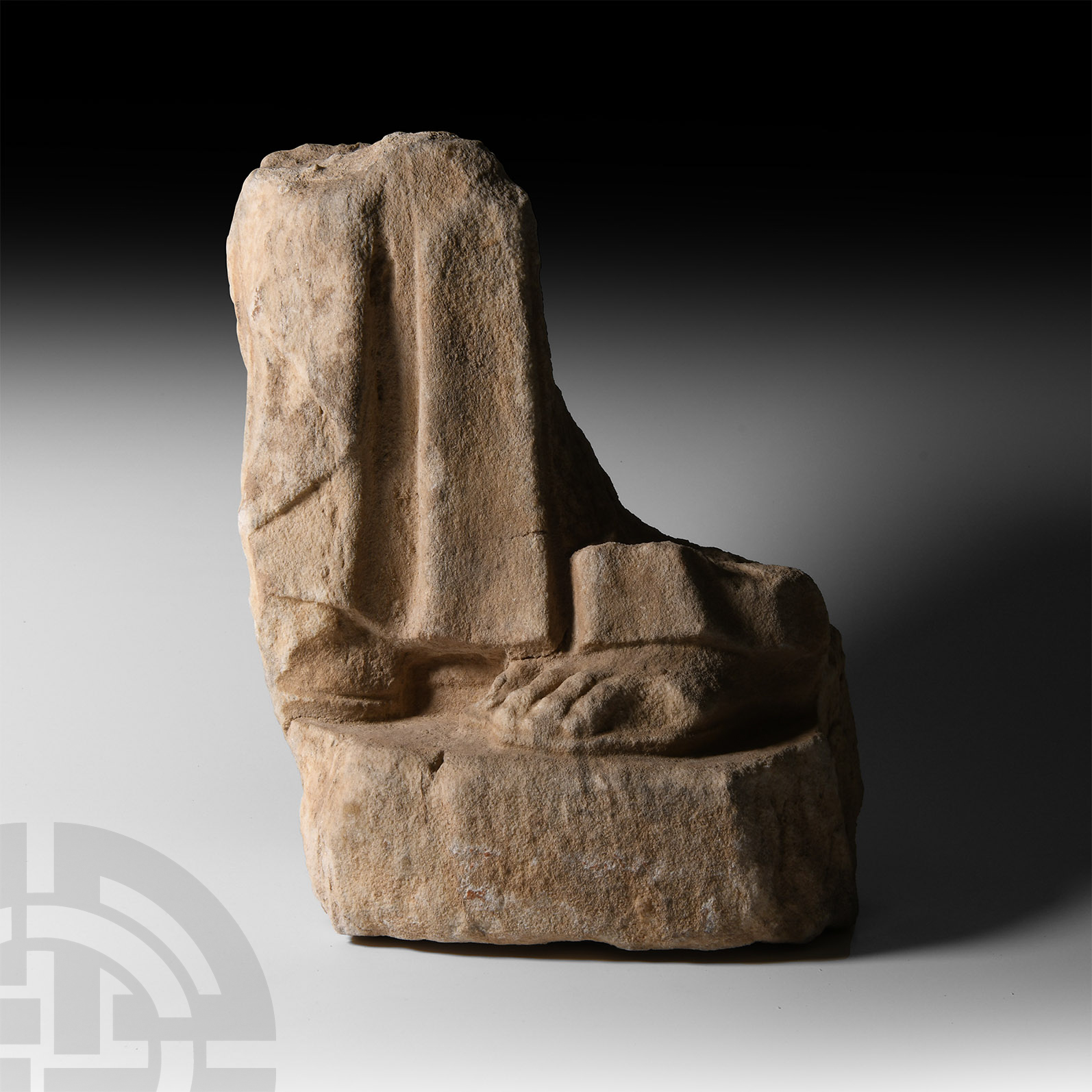 Roman Marble Statue Fragment with Feet