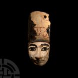 Egyptian Painted Wooden Mask
