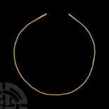 European Bronze Age Gold Twisted Torc