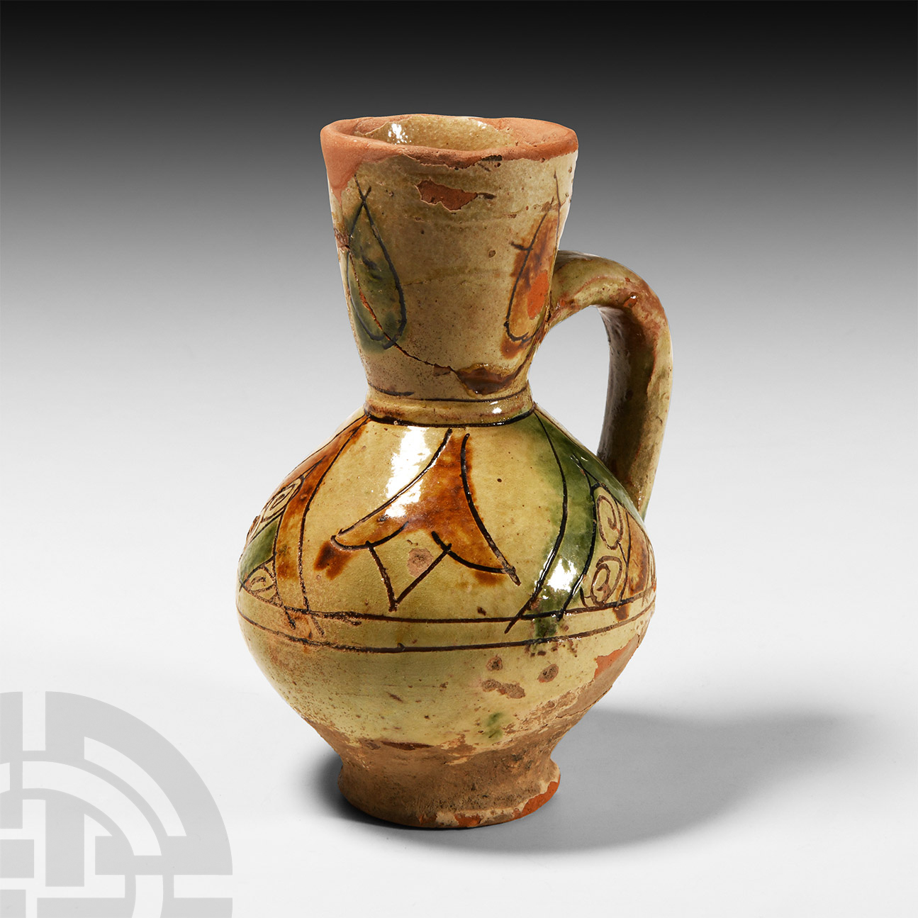 Byzantine Glazed Sgraffito Jug