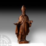 Post Medieval Statue of Saint Nicholas