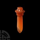 Egyptian Carnelian Papyrus Amulet