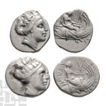 Ancient Greek Coins - Euboea - Histiaia - AR Group [2]