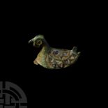 Romano-British Enamelled Bronze Hen Brooch