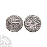 Anglo-Saxon Coins - Northumbria - Eadberht - Beast AR Sceatta