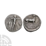 Ancient Greek Coins - Bruttium - Caulonia - Stag AR Stater