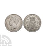 World Coins - Spain - Amadeo I - 1871 - 5 Pesetas