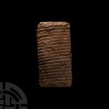 Old Babylonian Clay Cuneiform Tablet Bearing Royal Letter To Iluni King of Eshnunna