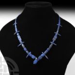 Bactrian Style Lapis Lazuli Bead Necklace