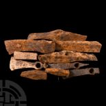 Viking Age And Later Iron Axehead Group