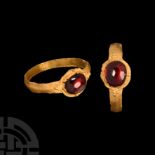 Medieval Gold Ring with Garnet