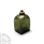 Post Medieval Green Glass Bottle