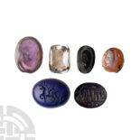 Post Medieval Stone and Glass Intaglio and Cameo Group